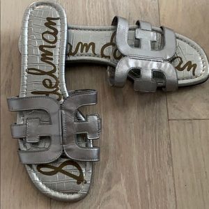 Sam Edelman Silver Sandals sz 9